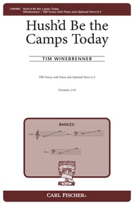 Hush'd Be the Camps Today TBB choral sheet music cover Thumbnail